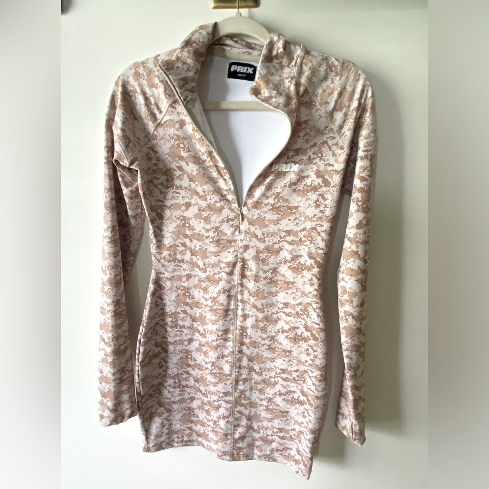 PRIX WORKSHOP Knight camo print dress